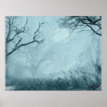 frozen landscape print