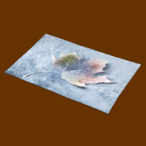 Frozen Leaf on Ice placemats