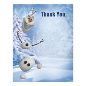 Frozen Olaf Thank You Custom Invitation