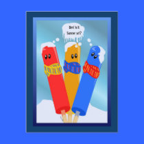 Frozen Popcicles' Summer Postcard postcards
