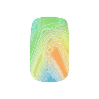 Frozen Rainbow Minx Nails