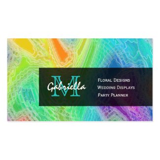 Frozen Rainbow: Monogram Business Cards Pack Of Standard Business Cards