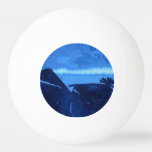 "Frozen Ridge #2" Abstract Ping Pong Ball