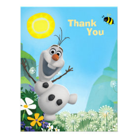Frozen Summer Olaf Thank You Custom Invitations