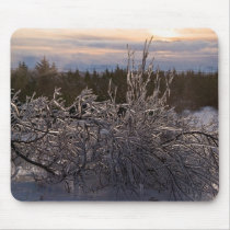 Frozen tree sculpture mousepads
