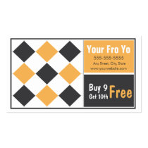 Frozen Yogurt Customer Loyalty Business Card