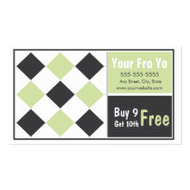 Frozen Yogurt Customer Loyalty Business Card