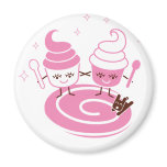 Frozen Yogurt Sisters Magnet
