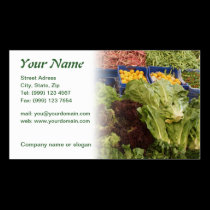 Fruit and vegetables business card business cards