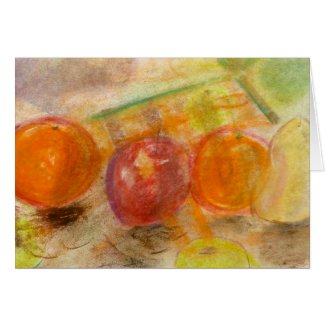 Fruit Arrangement No. 1 pastel note card