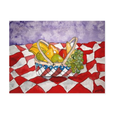fruit basket 4 still life post cards art food by dereklovessheila