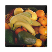 Fruit Basket Magnet by iluniasart Fruit Basket Magnet