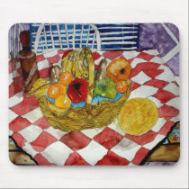 fruit basket still life mouse pad art painting mousepads