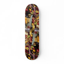 Fruit baskets, mixed fruit and cheeses skate decks