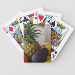 Fruit bowl with avocado foremost card decks
