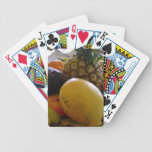 Fruit bowl with mango foremost poker cards