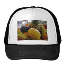 Fruit bowl with mango foremost trucker hat