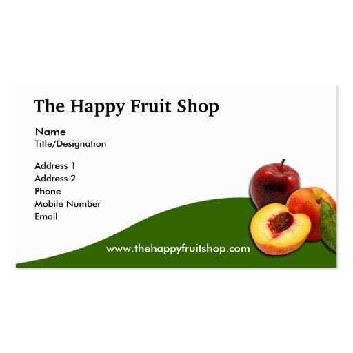 Fruit Business Card (front side)