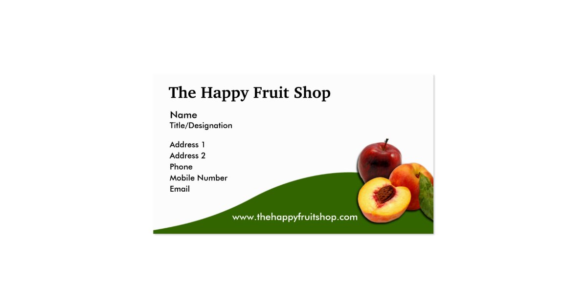 Fruit Business Card | Zazzle