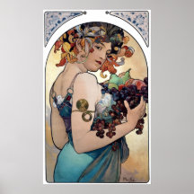 Fruit by Alfons Mucha 1897 Posters