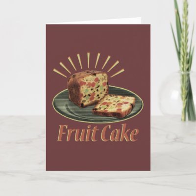 fruit cake pictures. Fruit Cake Greeting Card by