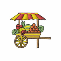 Fruit Cart embroidered shirts by ZazzleEmbroidery Fruit Cart embroidered shirts