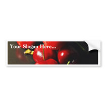 Fruit Cherries Cherry bumper stickers