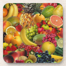 Fruit cork coasters