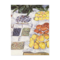 Fruit Displayed on a Stand by Gustave Caillebotte Post Cards