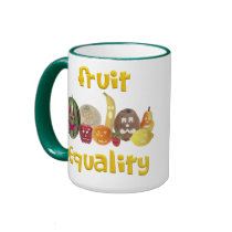 Fruit Equality Mug by hdowney Fruit Equality Mug