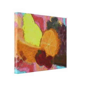 Fruit Fancy Impressionist Painting Canvas Print
