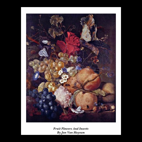Fruit Flowers And Insects By Jan Van Huysum Posters