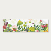 Fruit Garden Bumper Sticker bumper stickers by naturespaintbox Fruit Garden Bumper Sticker bumper stickers