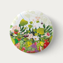 Fruit Garden Button by naturespaintbox Fruit Garden Button