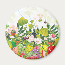Fruit Garden Magnet by naturespaintbox Fruit Garden Magnet