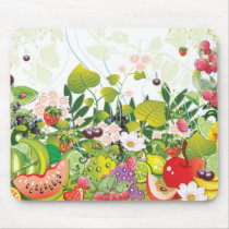 Fruit Garden Mousepad by naturespaintbox Fruit Garden Mousepad