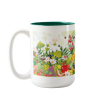 Fruit Garden Mug by naturespaintbox Fruit Garden Mug