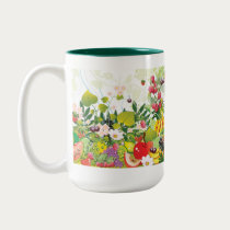 Fruit Garden Mug by naturespaintbox Fruit Garden Mug