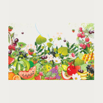 Fruit Garden T-Shirt by naturespaintbox Fruit Garden T-Shirt