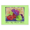 Fruit in Pastels Card card