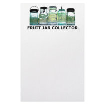 Fruit Jar Collector Antiques Vintage Mason Jars Customized Stationery