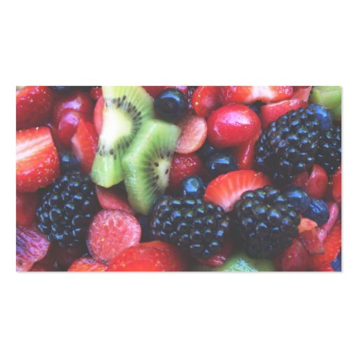 Fruit nutrition card. business cards (back side)