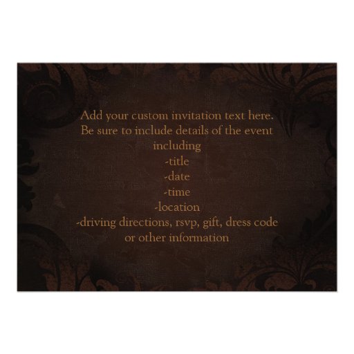 Fruit of the Spirit, Painted Brown Basket Custom Announcements