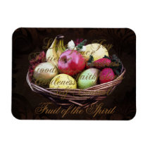 Fruit of the Spirit, Painted Brown Basket Vinyl Magnet