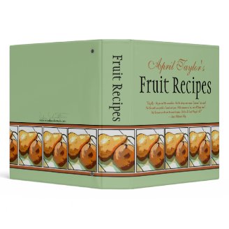 Fruit Recipes Binder for Pear Lovers (1.5")