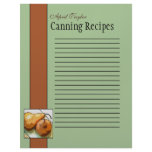 Fruit Recipes for Pear Lovers Recipe Page Letterhead Template