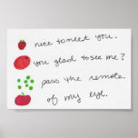Fruit Sayings posters