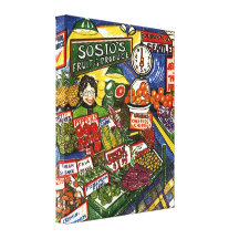 Fruit Stand Canvas Print