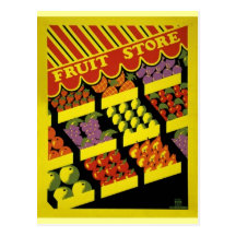 Fruit Store- WPA Poster - Postcards