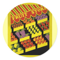 Fruit Store- WPA Poster - stickers